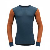 WOOL MESH pánské triko s dlouhým rukávem Flame