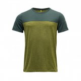 NORANG pánské triko s krátkým rukávem Wood/Green melange