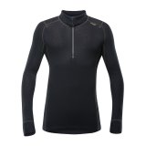 WOOL MESH pánské tričko s půlzipem